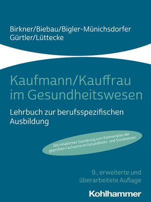 cover image of Kaufmann/Kauffrau im Gesundheitswesen